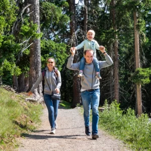 Family on a hike