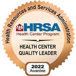 HRSA 2022 award winner seal