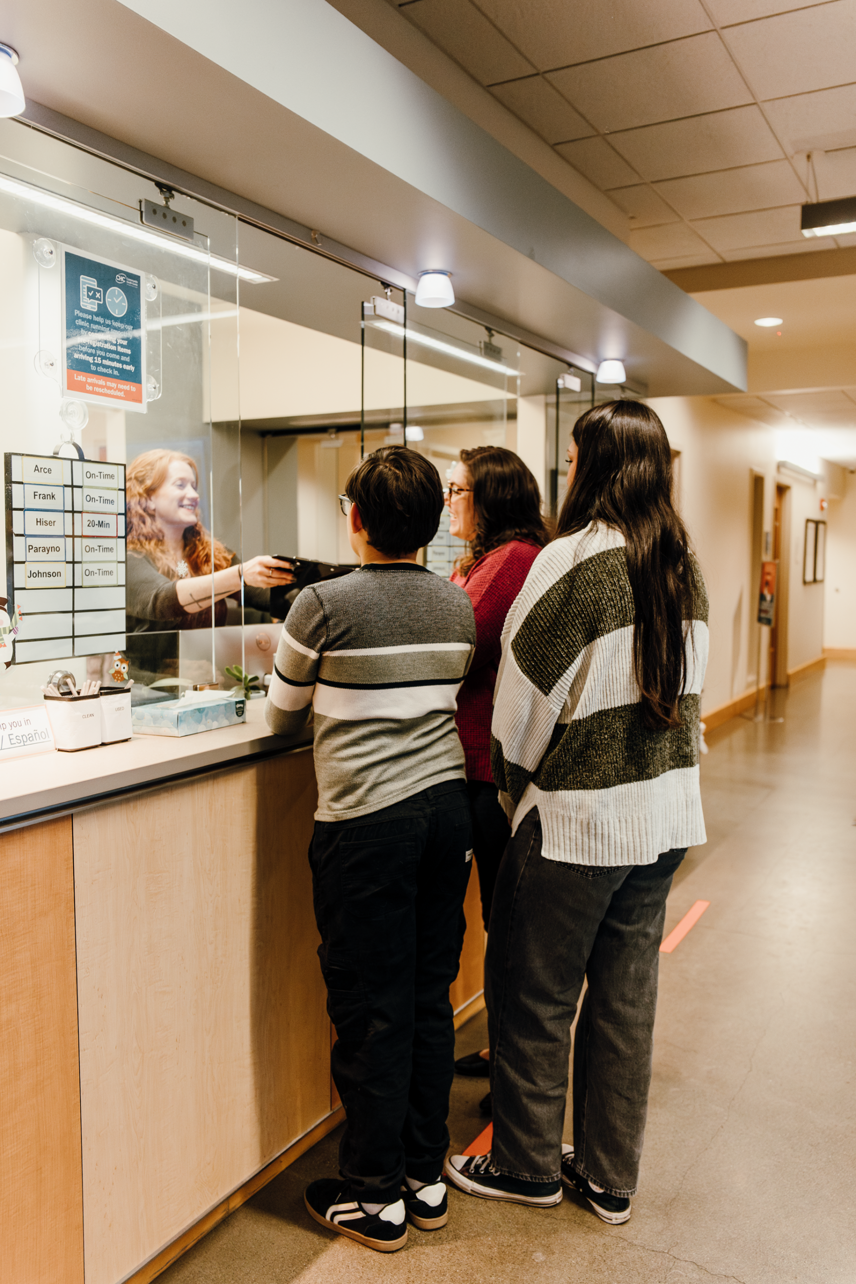 CHCSno Walk-In Clinic Reception Desk